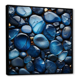 Blue Sapphire Zen stones - Spiritual Canvas Wall Art