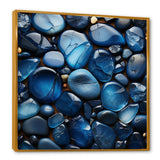 Blue Sapphire Zen stones - Spiritual Canvas Wall Art