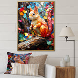 Colorful squirrel collage Delight - Squirrel Bedroom Wall Art