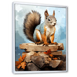Brown squirrel forest adventure - Squirrel Wall Art Prints