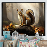 Photo of Squirrel in Autumn - Squirrel Home Decor Art