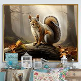 Photo of Squirrel in Autumn - Squirrel Home Decor Art