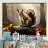 Photo of Squirrel in Autumn - Squirrel Home Decor Art
