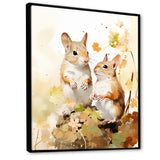 Cute Squirrel Playtime - Squirrel Bedroom Wall Art