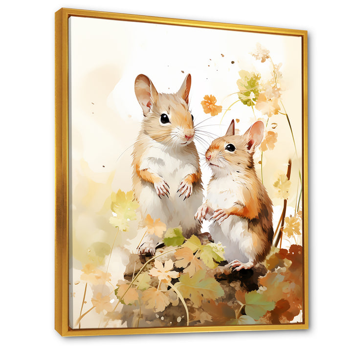 Cute Squirrel Playtime - Squirrel Bedroom Wall Art
