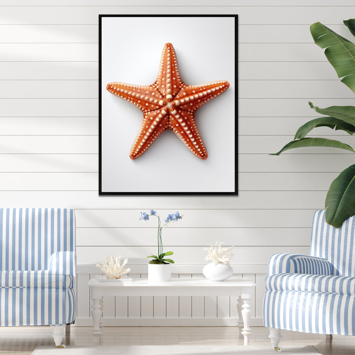 Minimalist starfish orange - Starfish Wall Decor