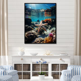 Blue Rainbow Starfish photo - Blue Starfish Wall Art