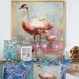 Pink blooming Swan beauty - Swans Bedroom Wall Art