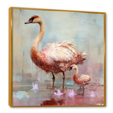 Pink blooming Swan beauty - Swans Bedroom Wall Art