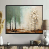 Green beige wild essence collage II - Abstract Canvas Wall Art