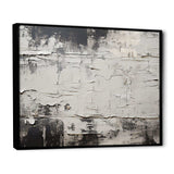 Abstract Grey Lunar Surface III - Abstract Canvas Wall Art