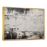 Abstract Grey Lunar Surface III - Abstract Canvas Wall Art