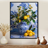 Greek tiles still life kitchen III - Geometric Canvas Wall Art