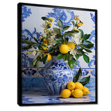 Greek tiles still life kitchen III - Geometric Canvas Wall Art