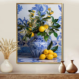 Greek tiles still life kitchen III - Geometric Canvas Wall Art