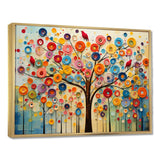 Colorful Abstract Tree 3 - Floral Canvas Wall Art