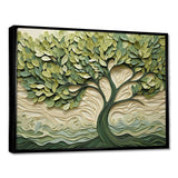 Tree American Basswood collage 3 - Landscapes Canvas Wall Art