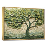 Tree American Basswood collage 3 - Landscapes Canvas Wall Art