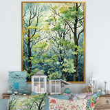 Green Tree American Basswood spring blooms IV - Landscapes Canvas Wall Art