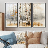 Winter birch wood forest I - Multi-Panels