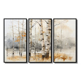 Winter birch wood forest I - Multi-Panels