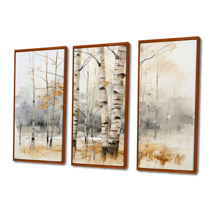 Winter birch wood forest I - Multi-Panels