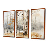 Winter birch wood forest I - Multi-Panels