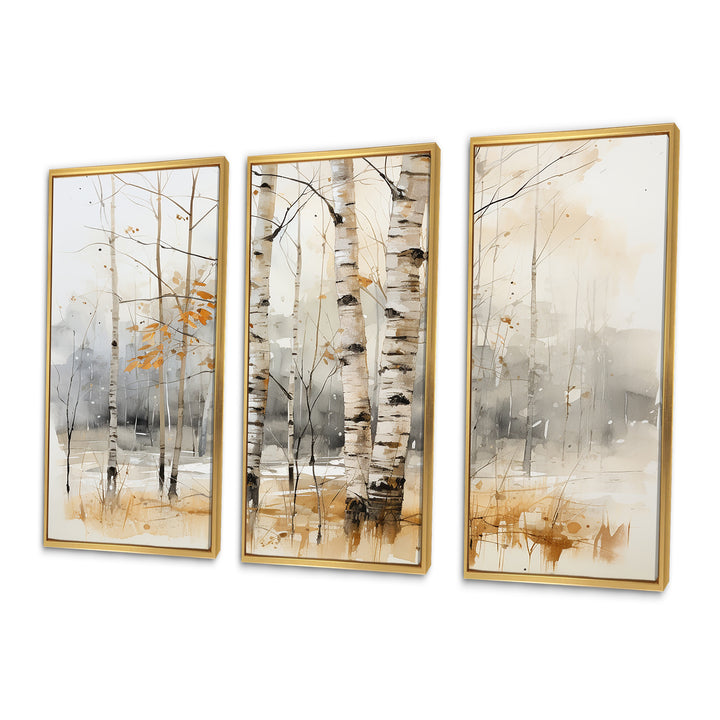 Winter birch wood forest I - Multi-Panels