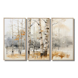Winter birch wood forest I - Multi-Panels