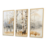 Winter birch wood forest I - Multi-Panels