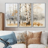 Winter birch wood forest I - Multi-Panels