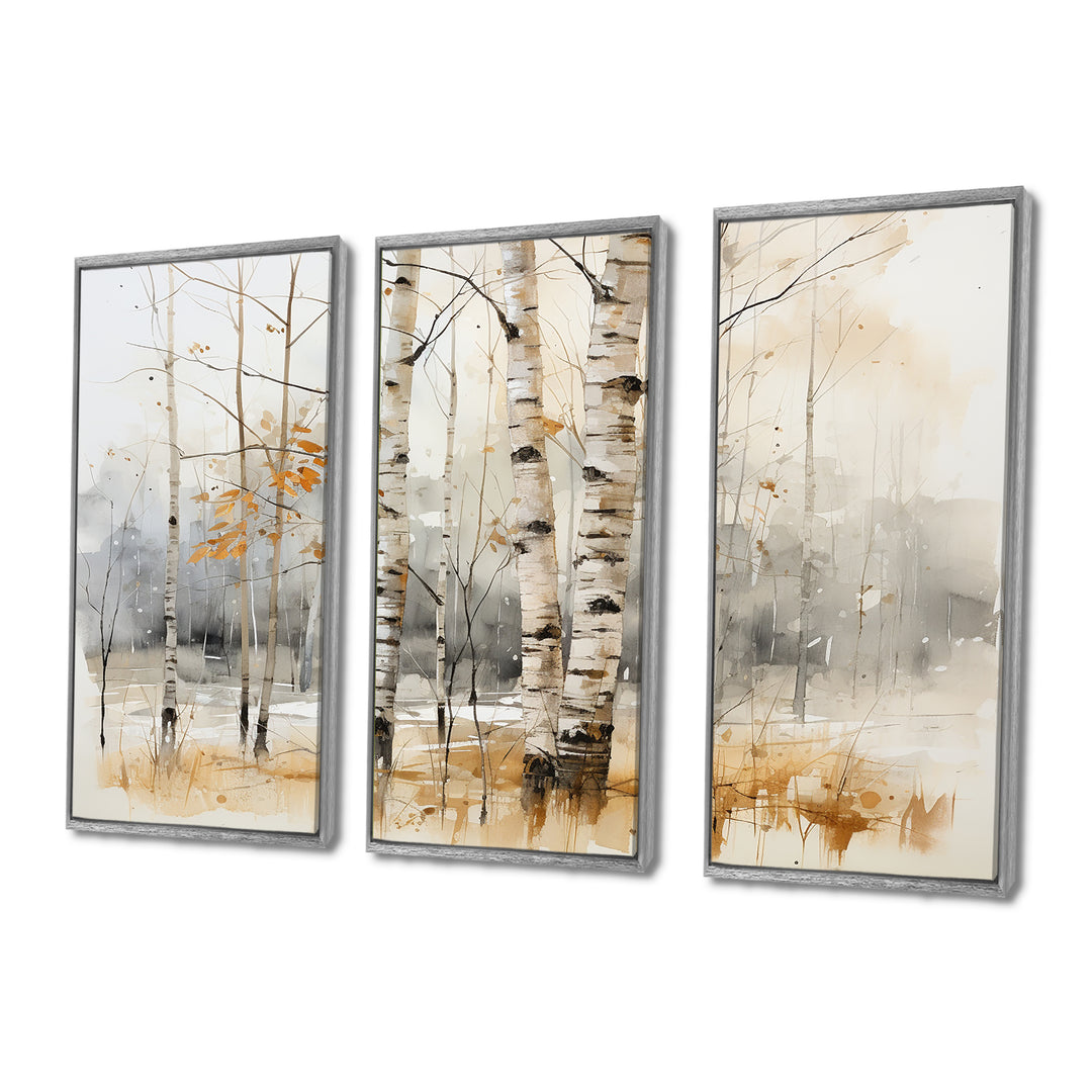Winter birch wood forest I - Multi-Panels