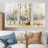 Winter birch wood forest I - Multi-Panels
