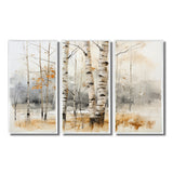 Winter birch wood forest I - Multi-Panels