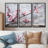 Pink cherry blossom End of Winter blooms I - Multi-Panels
