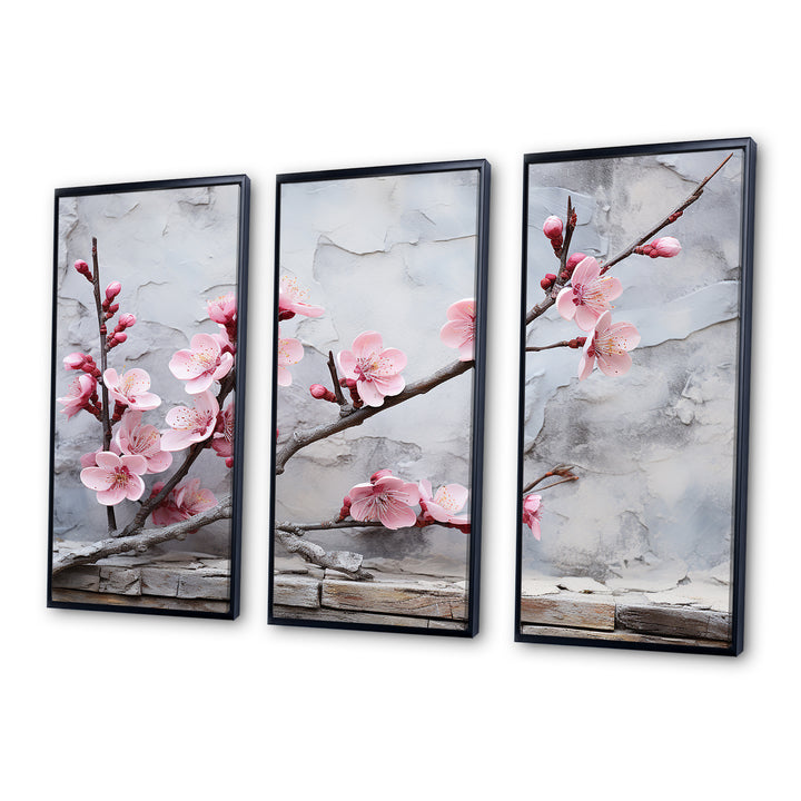 Pink cherry blossom End of Winter blooms I - Multi-Panels
