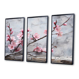 Pink cherry blossom End of Winter blooms I - Multi-Panels