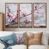 Pink cherry blossom End of Winter blooms I - Multi-Panels