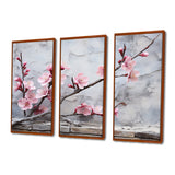 Pink cherry blossom End of Winter blooms I - Multi-Panels