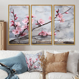 Pink cherry blossom End of Winter blooms I - Multi-Panels