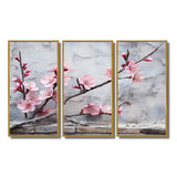 Pink cherry blossom End of Winter blooms I - Multi-Panels