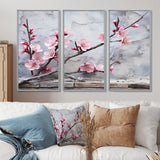 Pink cherry blossom End of Winter blooms I - Multi-Panels