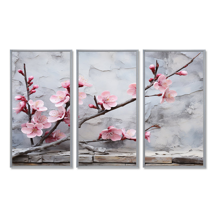 Pink cherry blossom End of Winter blooms I - Multi-Panels