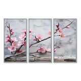 Pink cherry blossom End of Winter blooms I - Multi-Panels