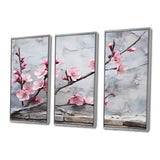 Pink cherry blossom End of Winter blooms I - Multi-Panels