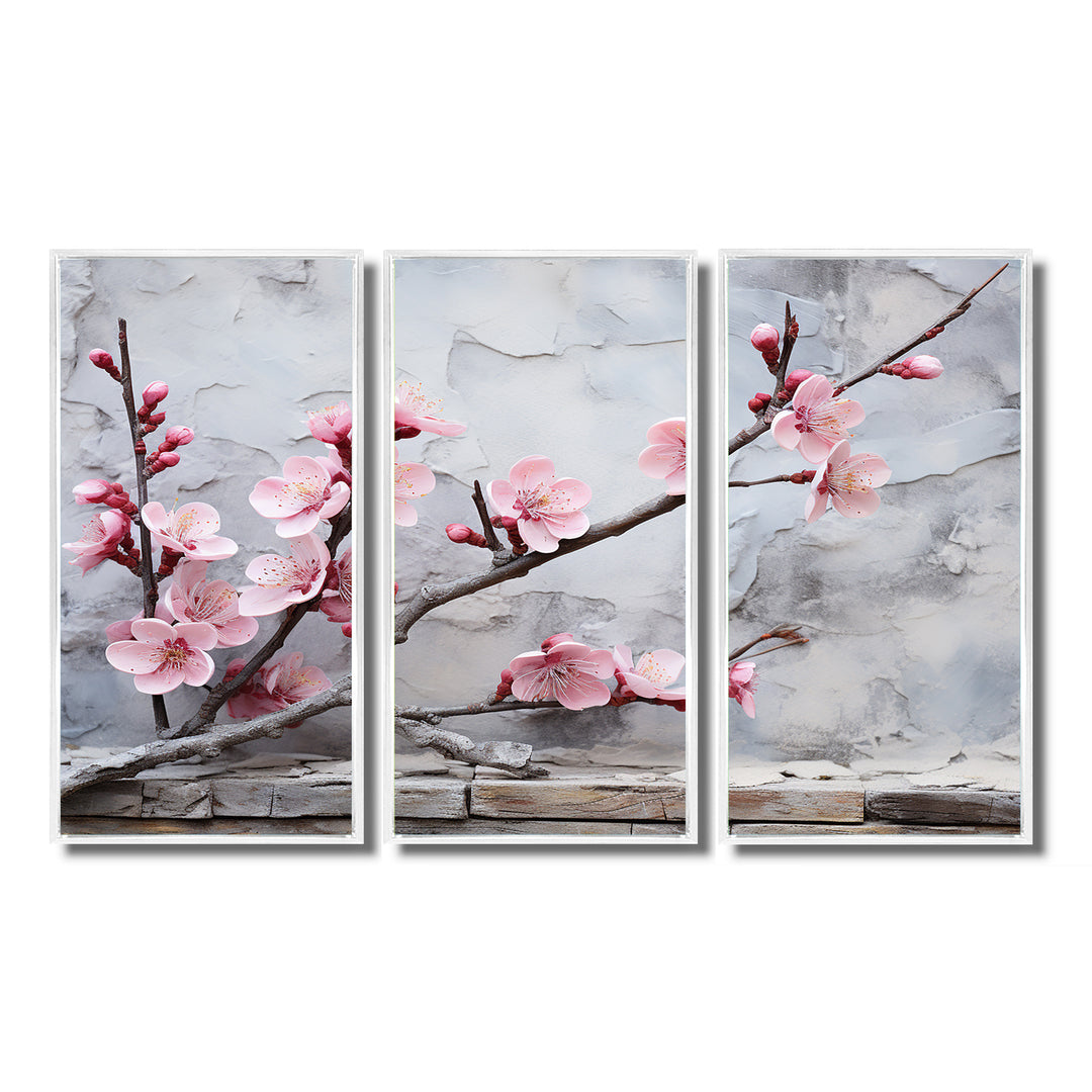 Pink cherry blossom End of Winter blooms I - Multi-Panels