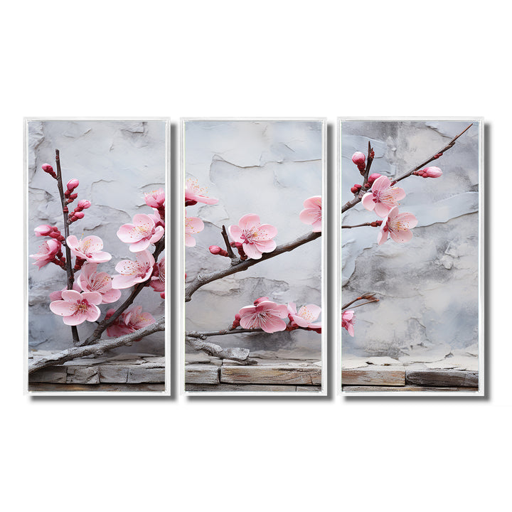 Pink cherry blossom End of Winter blooms I - Multi-Panels