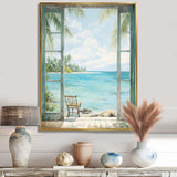 Windows at the beach II - Coastal Canvas Wall Art