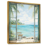 Windows at the beach II - Coastal Canvas Wall Art