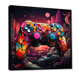 Galaxy gaming controller  - Fashion Canvas Wall Art